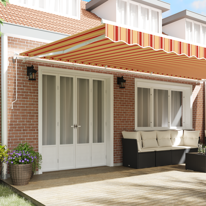 Automatisk Utrækbar Markise Gul og Orange 600 X 300 Cm - billede 3