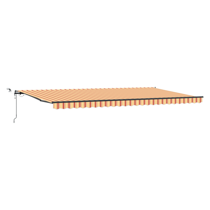Automatisk Udrulningsmarkise med Led Gul og Orange 600x300 Cm - billede 2
