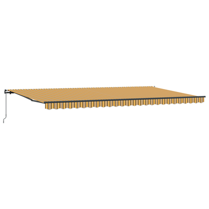 Manuel Utrækkelig Markise Multifarvet Stribe, 600 X 300 Cm - billede 5