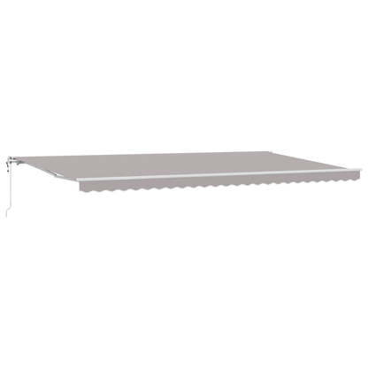 Automatisk Utrækkelig Markise Lysegrå 600 X 300 Cm - billede 2