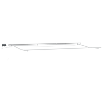 Manuel Utrækkelig Markise med Led i Gul og Orange - 600 X 350 Cm - billede 3