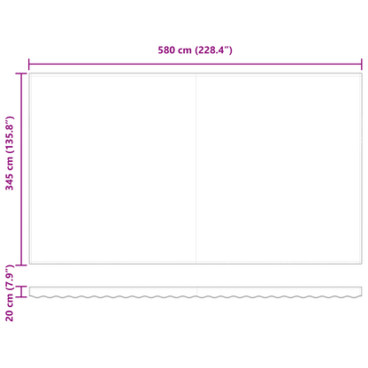 Automatisk Utrækkelig Markise Gul og Orange 600 X 350 Cm - billede 11