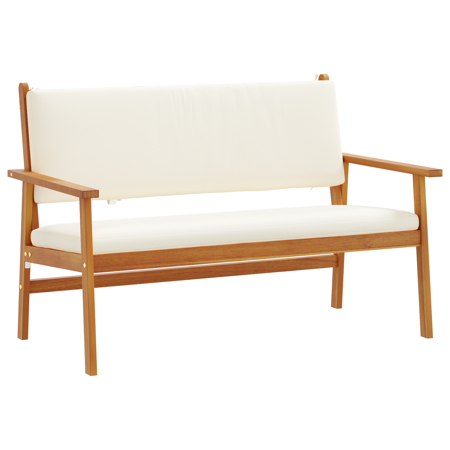5 Deles Have Sofasæt Med Puder Solid Akacietræ