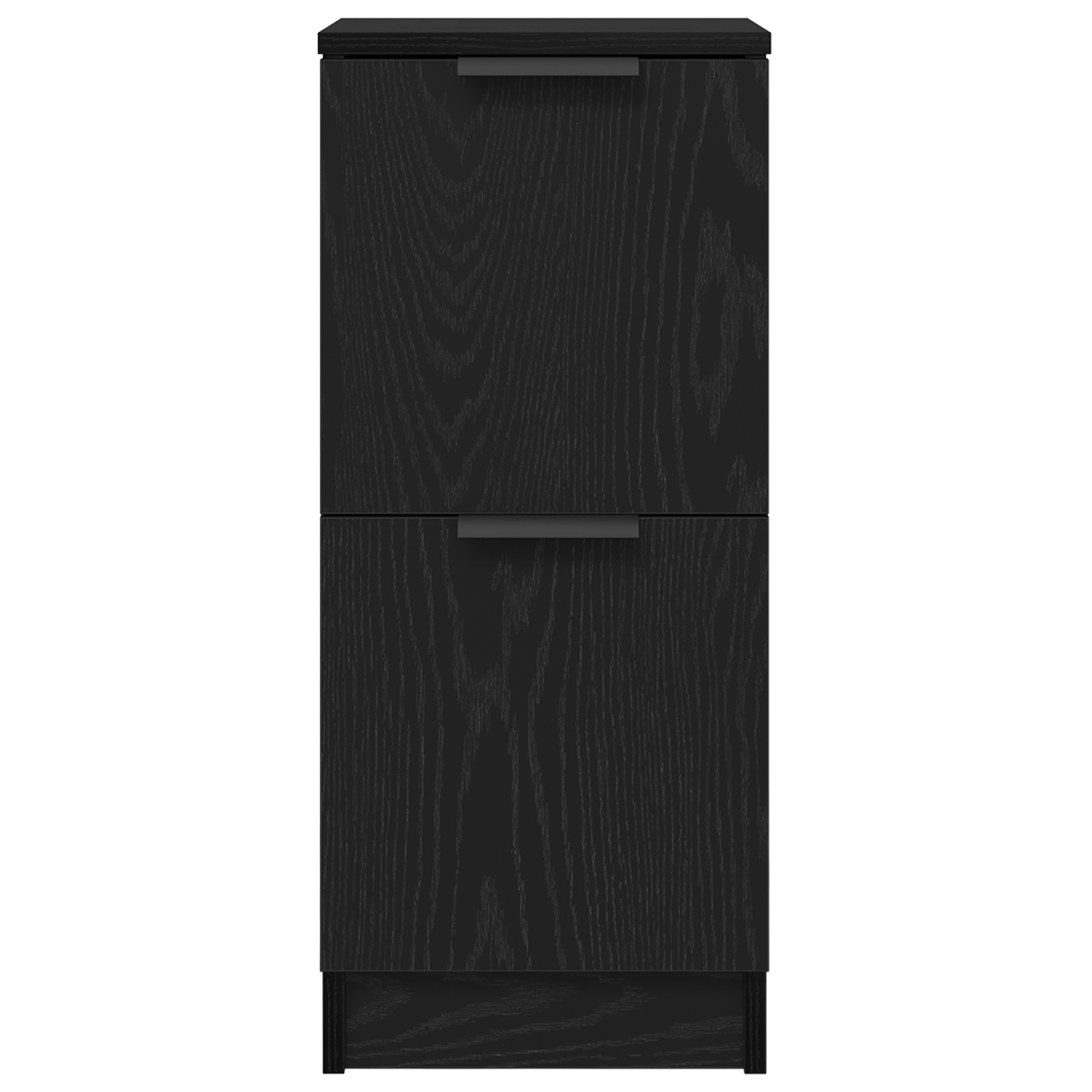 Skænk Sort Eg 180 X 30 X 70 Cm Konstrueret Træ