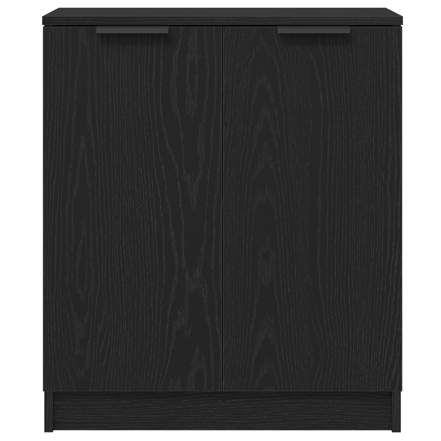 Skænk Sort Eg 180 X 30 X 70 Cm Konstrueret Træ