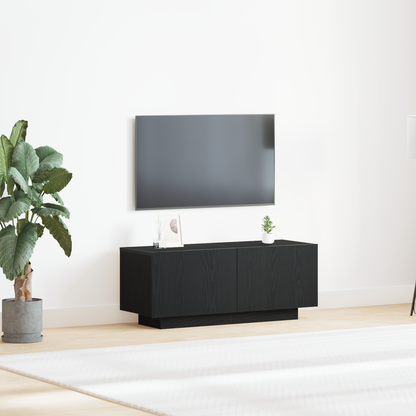 Sengebord Sort Egetræ Cm Konstrueret Træ