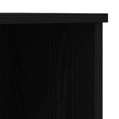 Highboard Sort Eg 132 X 35,5 X 103,5 Cm Konstrueret Træ