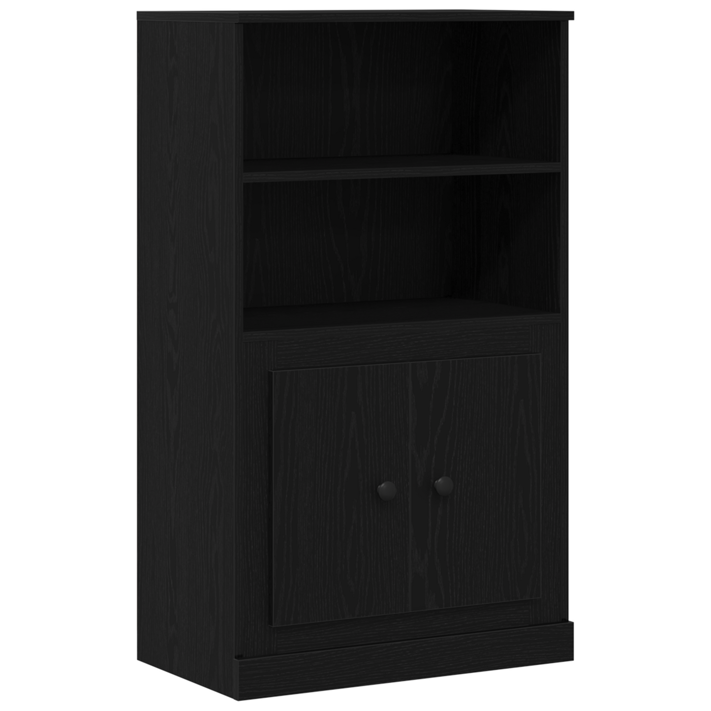 Highboard Sort Eg 132 X 35,5 X 103,5 Cm Konstrueret Træ
