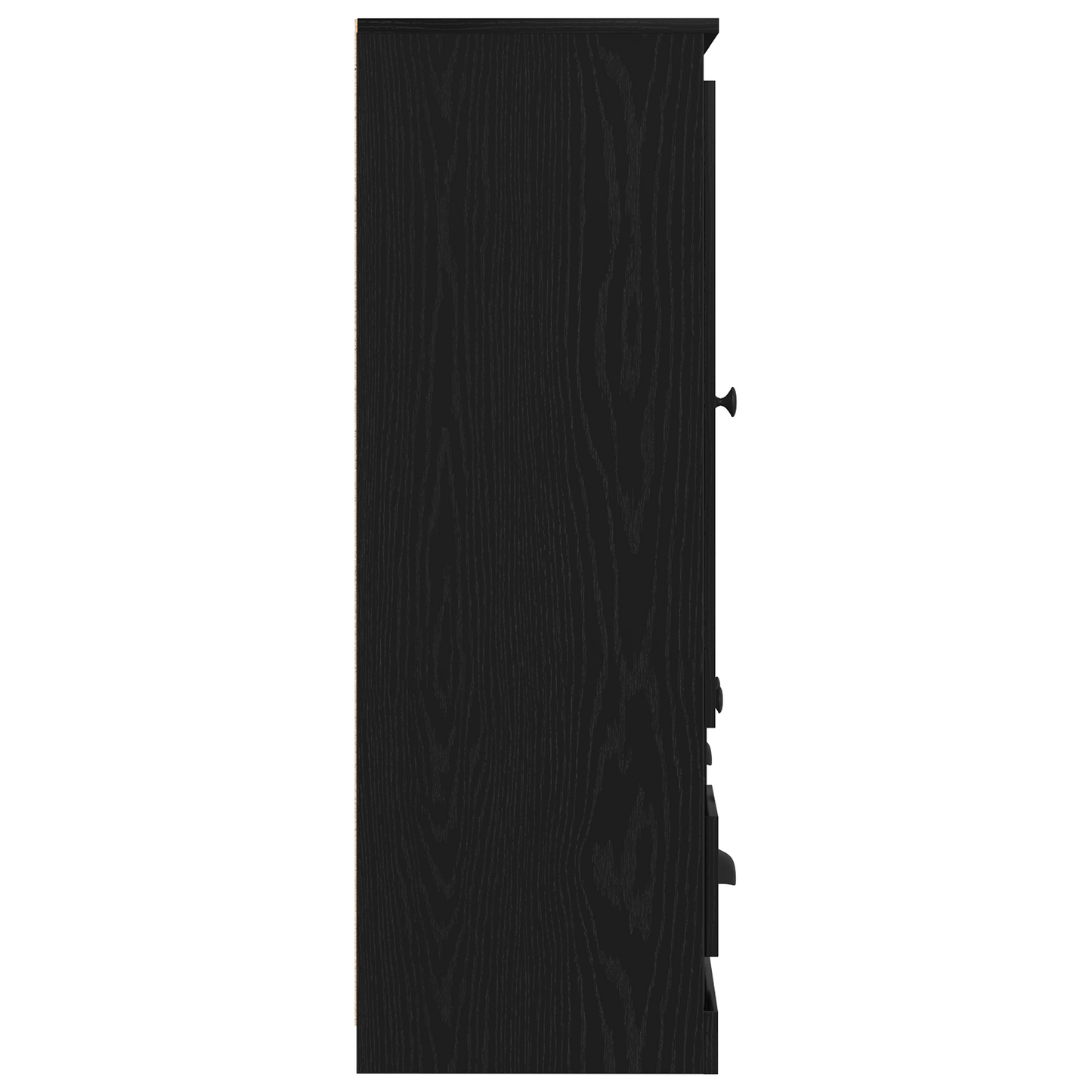 Highboard Sort Eg 132 X 35,5 X 103,5 Cm Konstrueret Træ