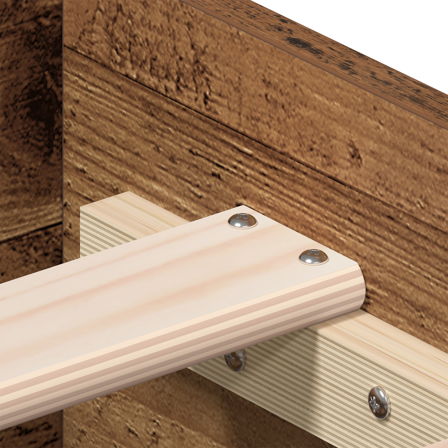 Seng med Skuffer Gamle Træ 120x200 Cm Konstrueret Træ - billede 9