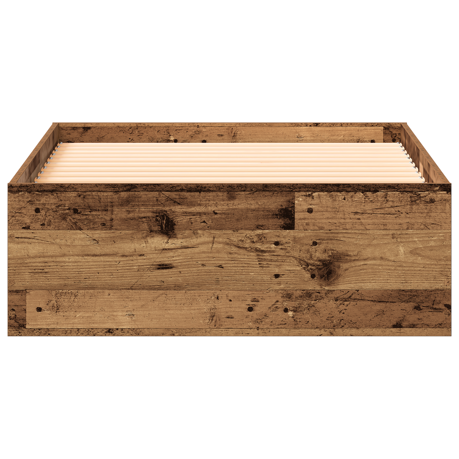 Seng Ramme Gammel Træ 90x190 Cm Konstrueret Træ - billede 6