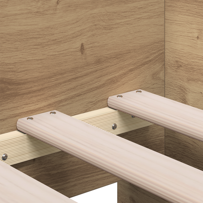 Sengebænk Artisan Eg Konstrueret Træ 90 X 200 Cm Holdbar - billede 11