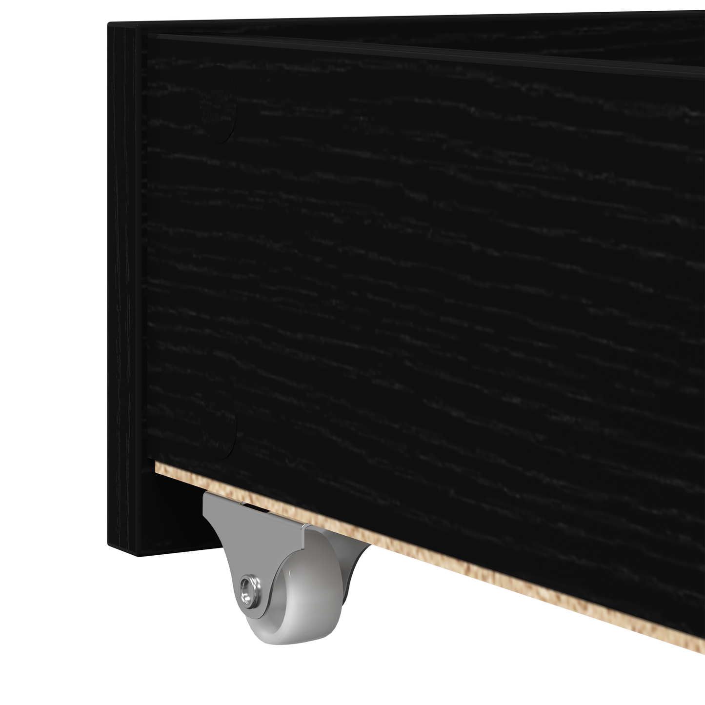 Sort Daybed med Skuffer Sort Eg Konstrueret Træ 75 X 190 Cm - billede 10