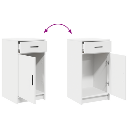 2 Personers Dressing Table Sæt Med Led Hvid Konstrueret Træ