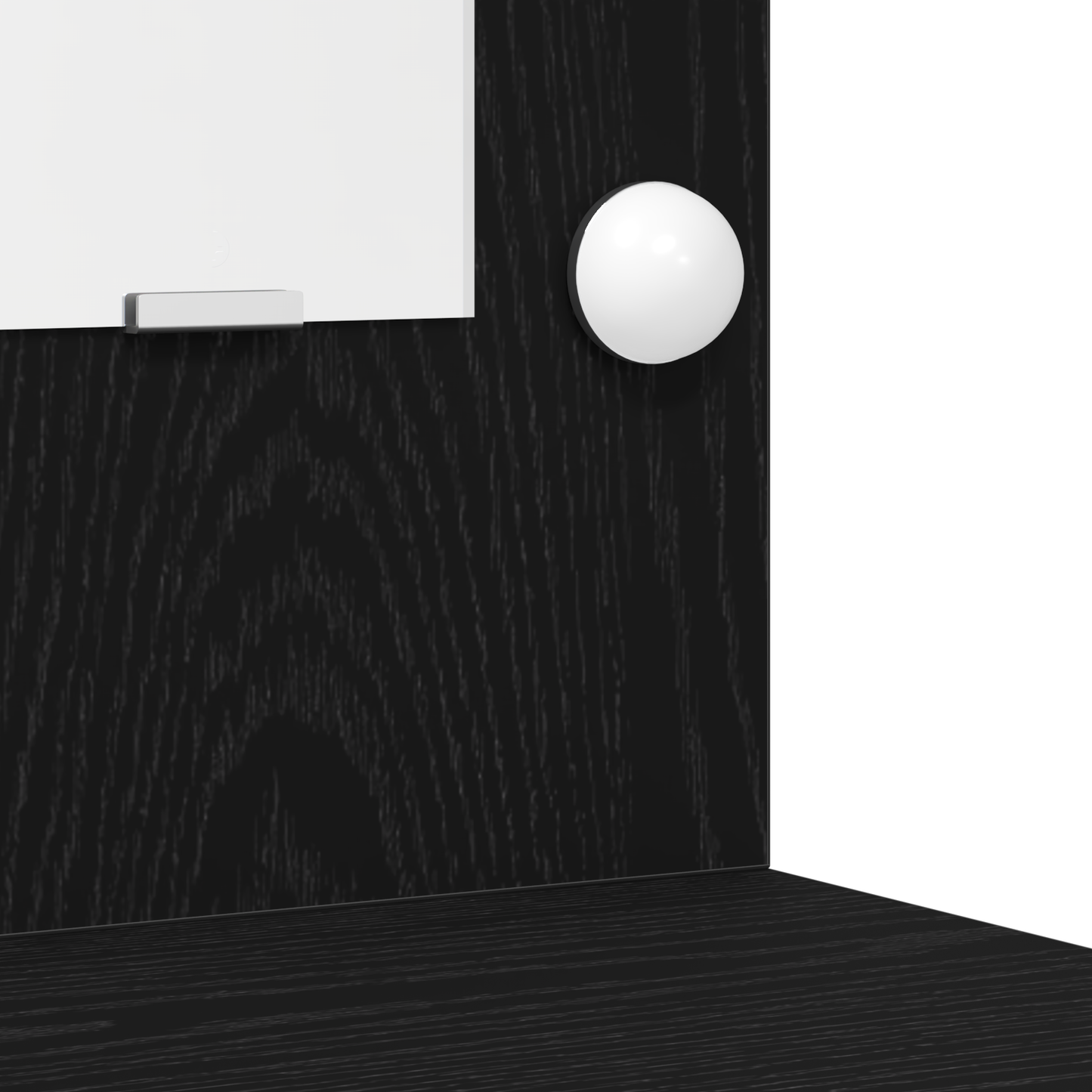 2 Stk. Makeupbord Sæt Med Led Sort Konstrueret Træ