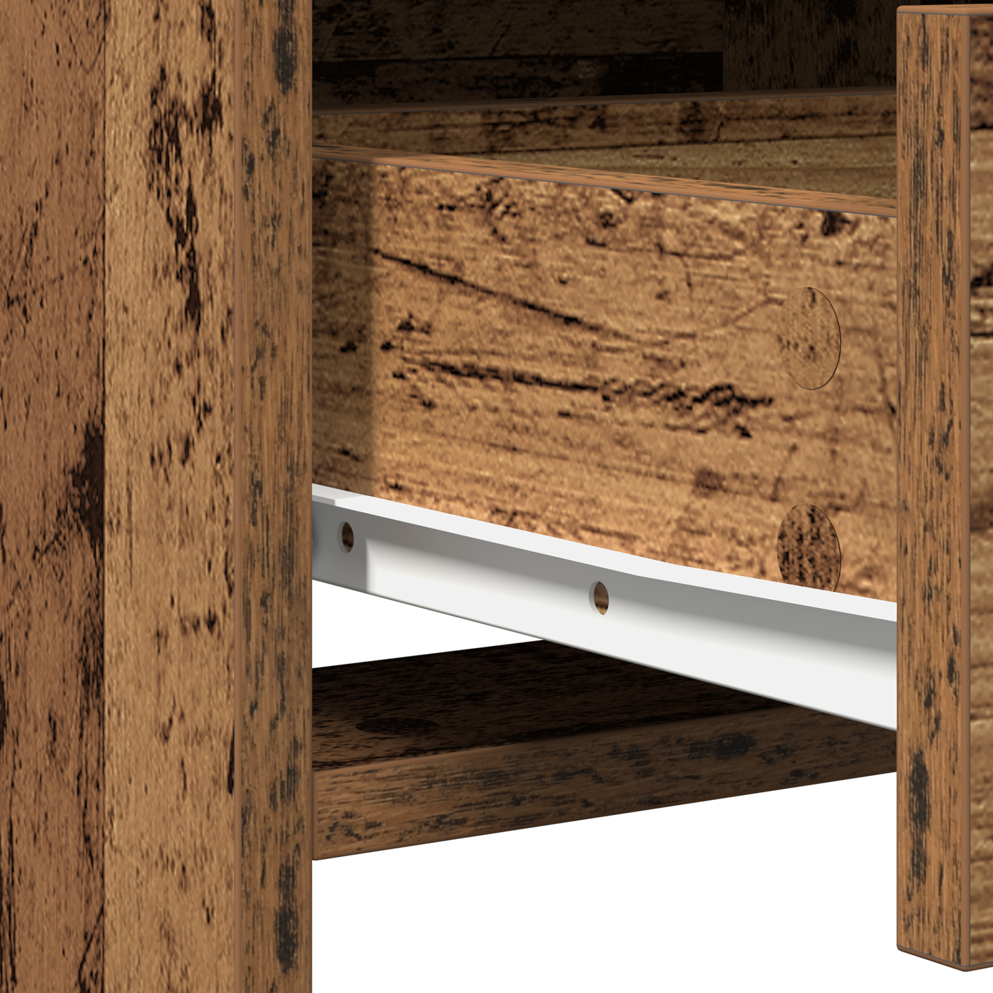 2 Stykker Dressing Table Sæt Med Led Gamle Træ Konstruktions Træ