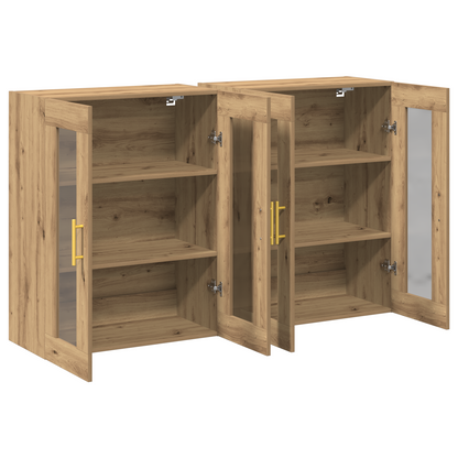 Vægskab 2 Dele Artisan Eg 69.5 X 34 X 90 Cm Konstrueret Træ