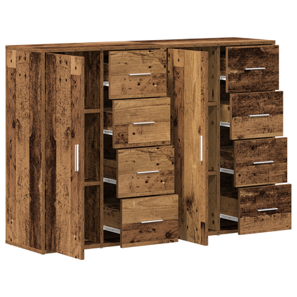 Sideboards 2 Dele Gammelt Træ 60 X 31 X 84 Cm Konstrueret Træ
