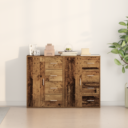 Sideboards 2 Dele Gammelt Træ 60 X 31 X 84 Cm Konstrueret Træ
