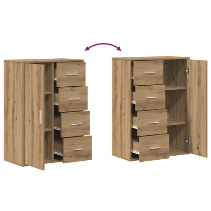 Sideboards 2 Dele Artisan Eg 60 X 31 X 84 Cm Konstrueret Træ