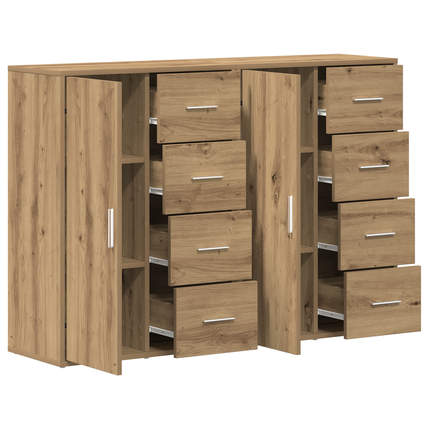Sideboards 2 Dele Artisan Eg 60 X 31 X 84 Cm Konstrueret Træ