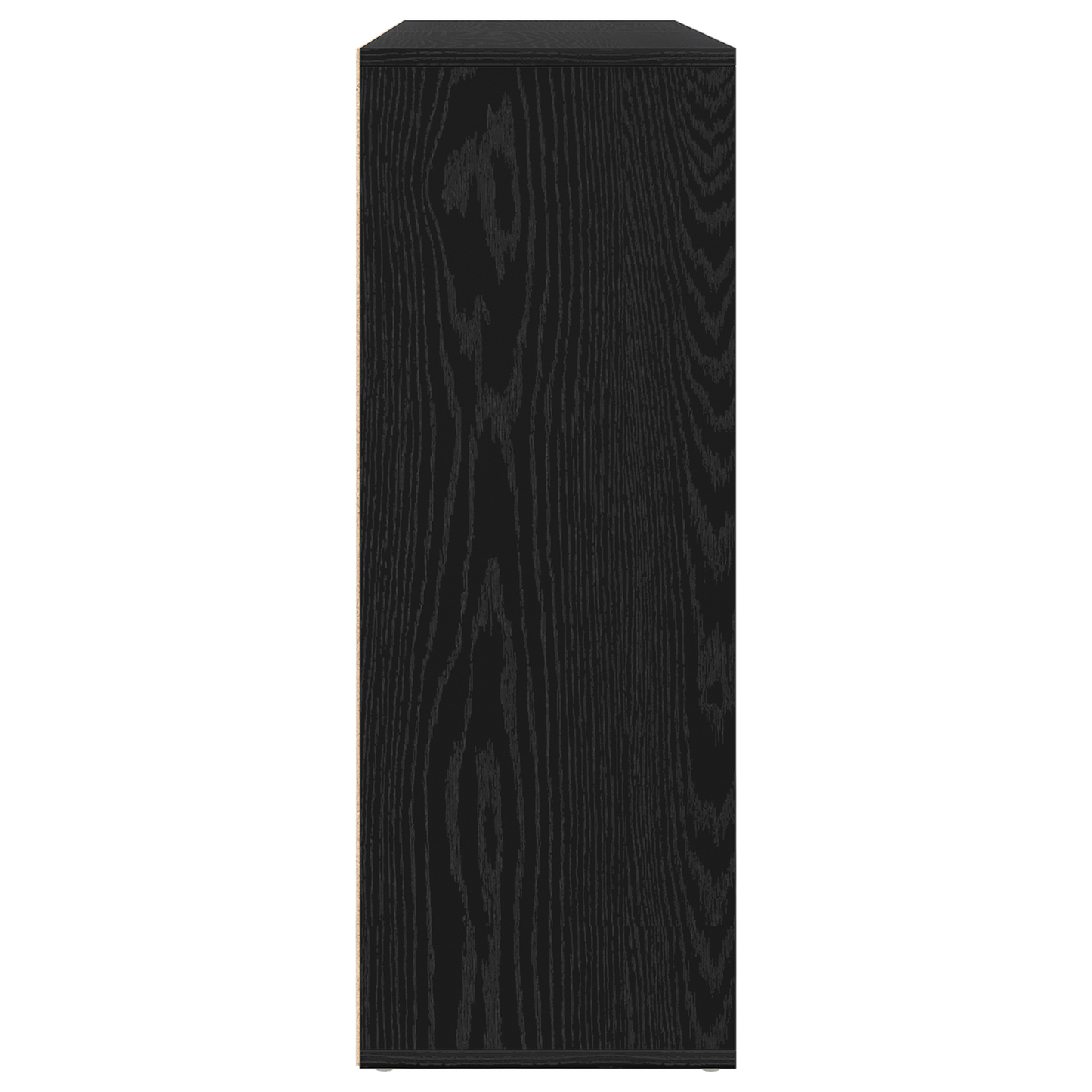 Sideboards 2 Dele Sort Eg 60 X 31 X 84 Cm Konstrueret Træ