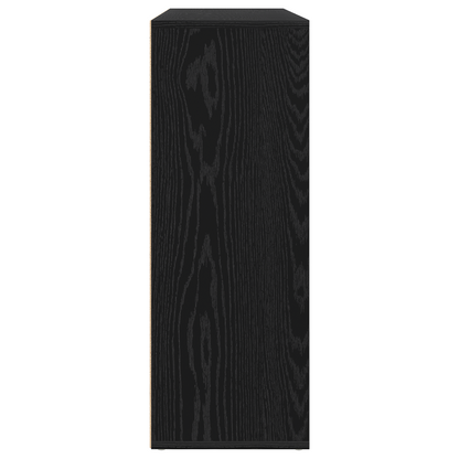 Sideboards 2 Dele Sort Eg 60 X 31 X 84 Cm Konstrueret Træ