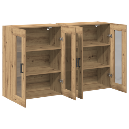 Vægskab 2 Dele Artisan Eg 69.5 X 34 X 90 Cm Konstrueret Træ