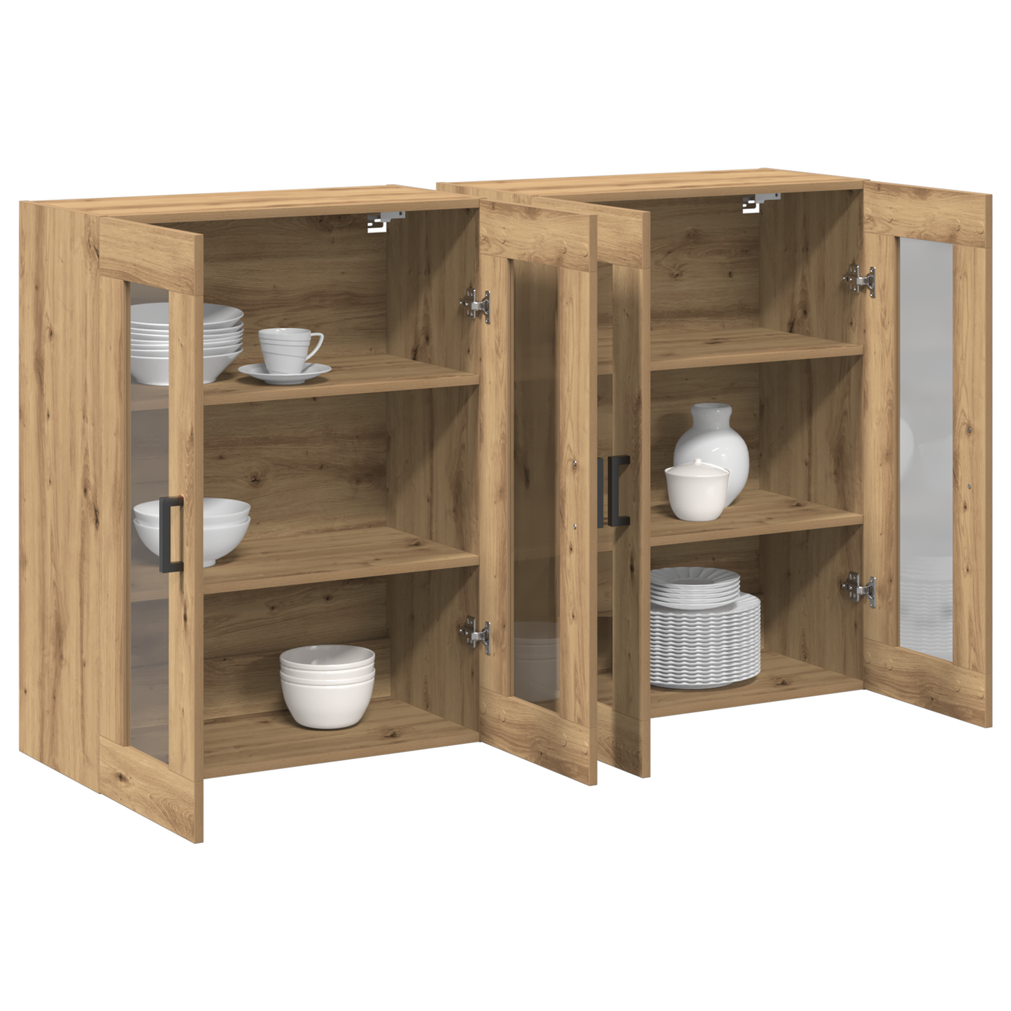 Vægskab 2 Dele Artisan Eg 69.5 X 34 X 90 Cm Konstrueret Træ