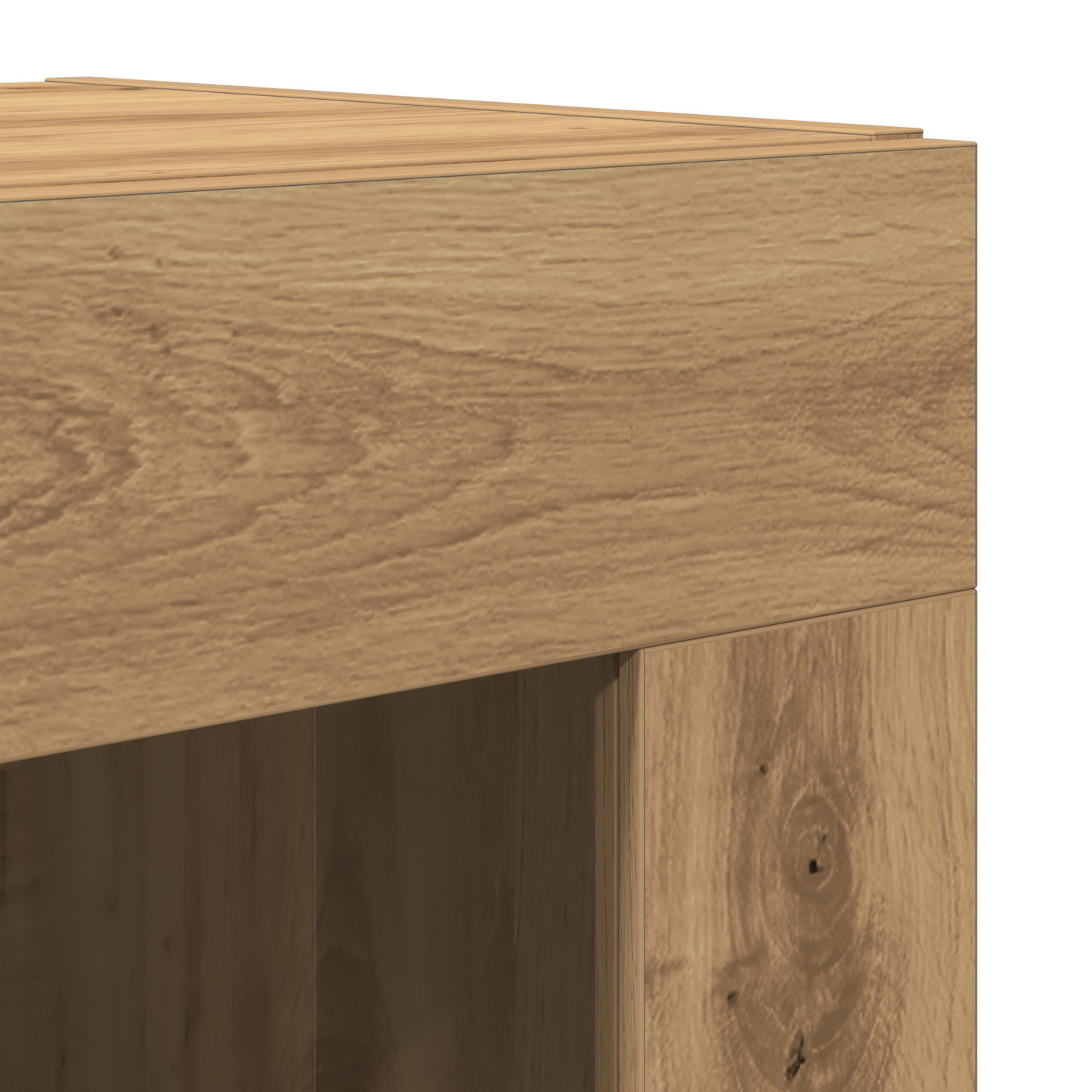 Highboard 2 Dele Artisan Eg 69,5 X 34 X 180 Cm Konstrueret Træ