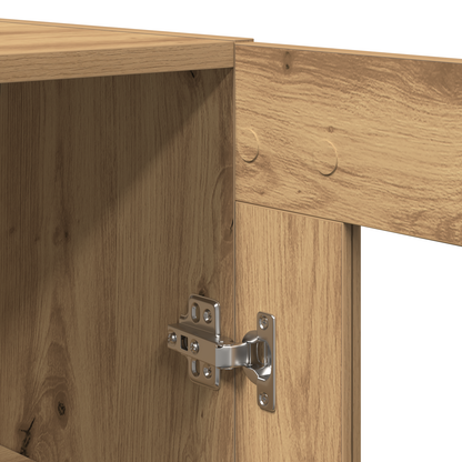 Highboard 2 Dele Artisan Eg 69,5 X 34 X 180 Cm Konstrueret Træ