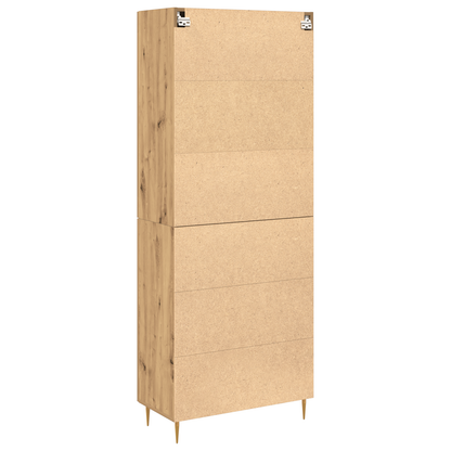 Highboard 2 Dele Artisan Eg 69,5 X 34 X 180 Cm Konstrueret Træ