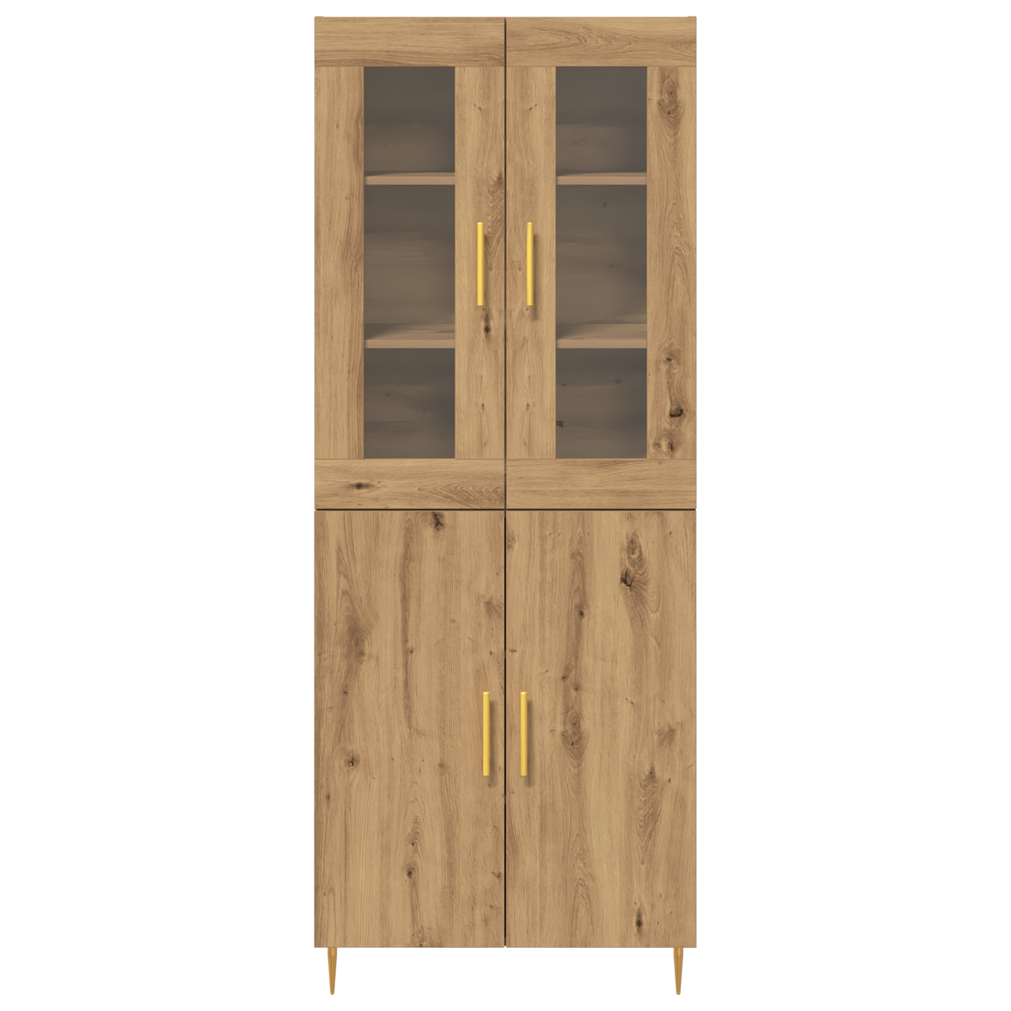 Highboard 2 Dele Artisan Eg 69,5 X 34 X 180 Cm Konstrueret Træ