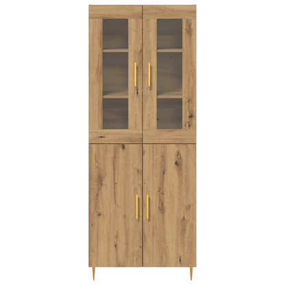 Highboard 2 Dele Artisan Eg 69,5 X 34 X 180 Cm Konstrueret Træ