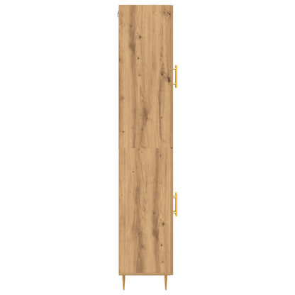 Highboard 2 Dele Artisan Eg 69,5 X 34 X 180 Cm Konstrueret Træ