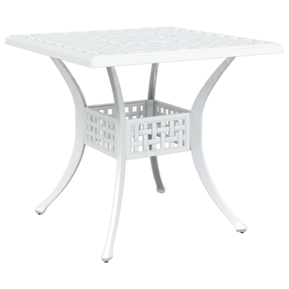 3 Stykker Have Bistro Sæt Hvid Støbt Aluminium