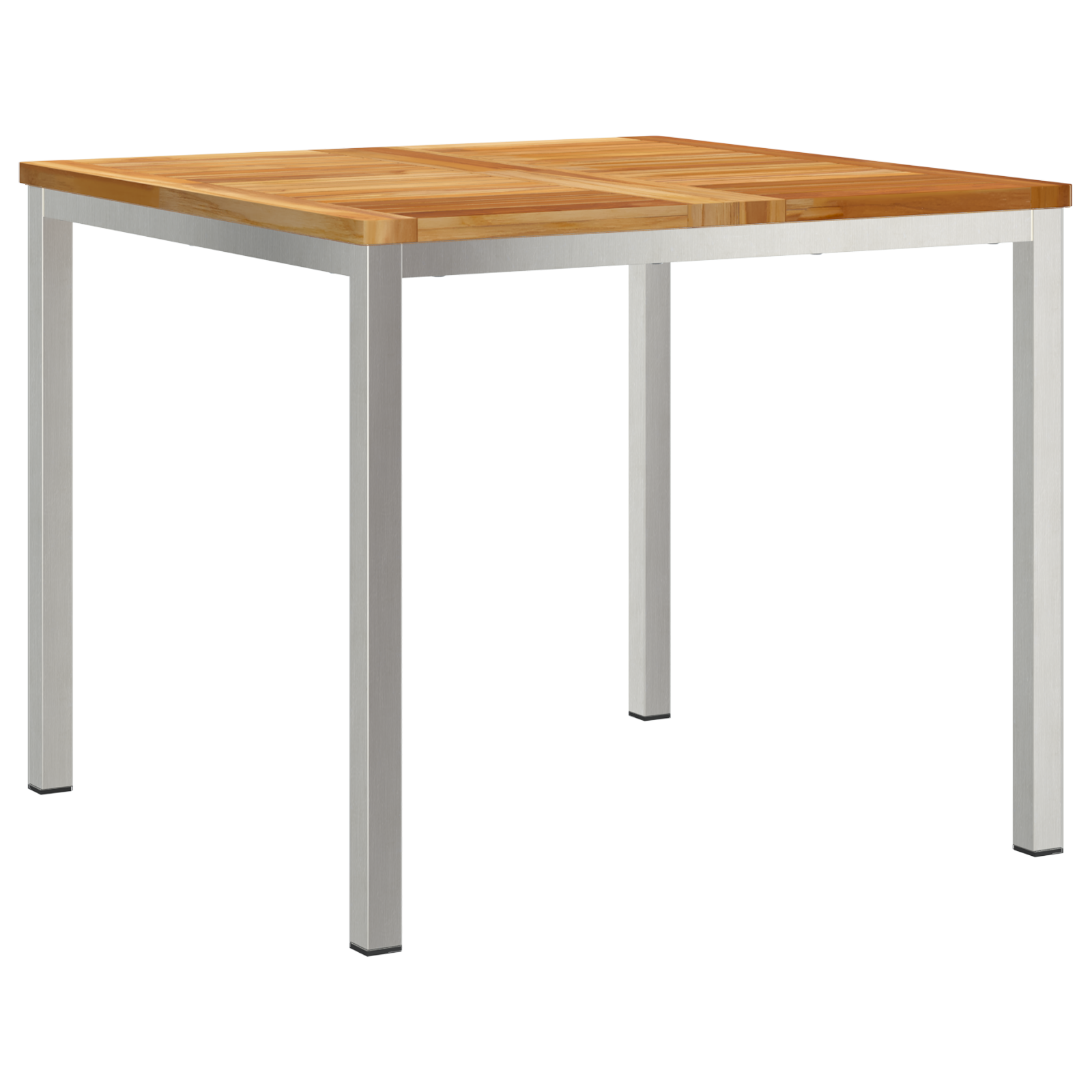 3 Stykke Have Spisebordssæt Massivt Teaktræ&&udendørs Spisebord 90x90x74,5 Cm Massivt Teaktræ - billede 5
