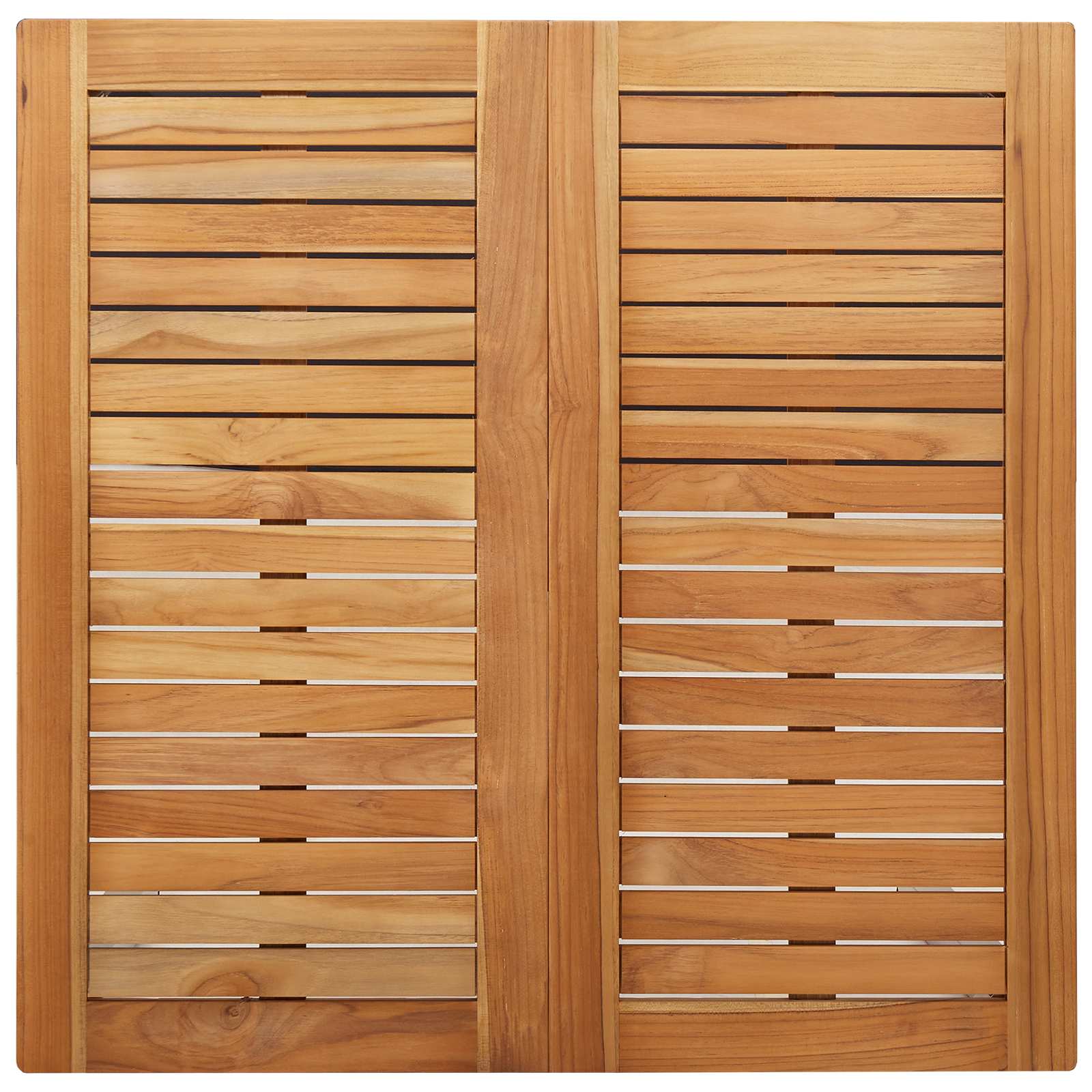 3 Stykke Have Spisebordssæt Massivt Teaktræ&&udendørs Spisebord 90x90x74,5 Cm Massivt Teaktræ - billede 8