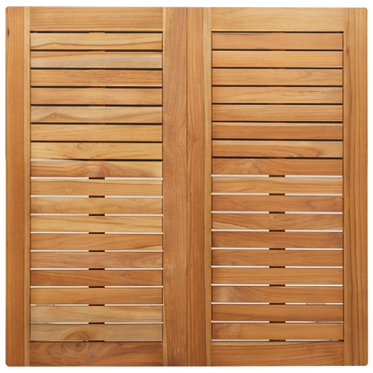 3 Stykke Have Spisebordssæt Massivt Teaktræ&&udendørs Spisebord 90x90x74,5 Cm Massivt Teaktræ - billede 8