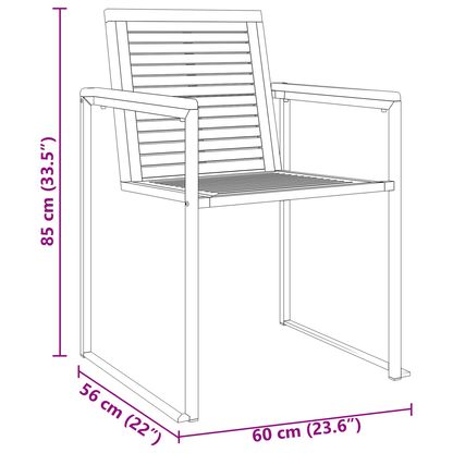 3 Stykke Have Spisebordssæt Massivt Teaktræ&&udendørs Spisebord 90x90x74,5 Cm Massivt Teaktræ - billede 13