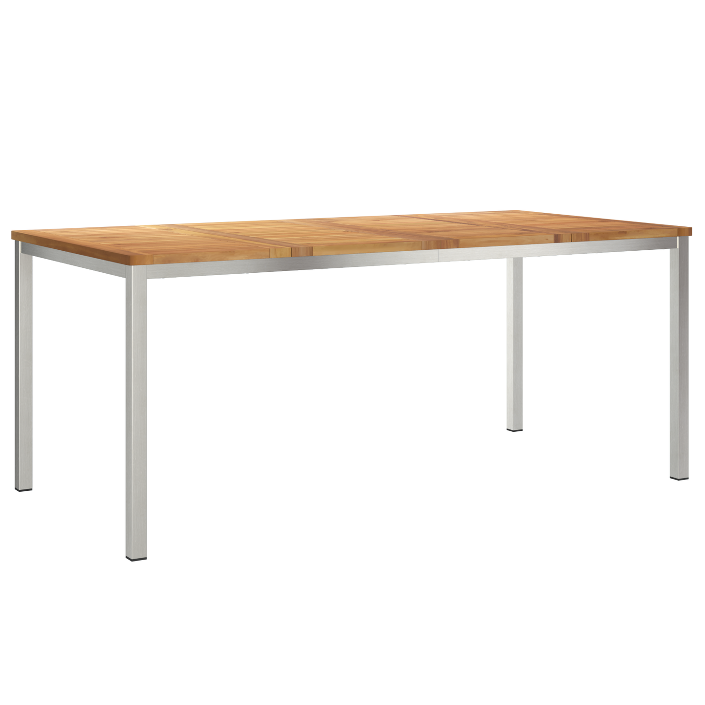 5 Deles Have Spisesæt i Solid Teak&&udendørs Spisebord 180x90x75 Cm Solid Teak - billede 5