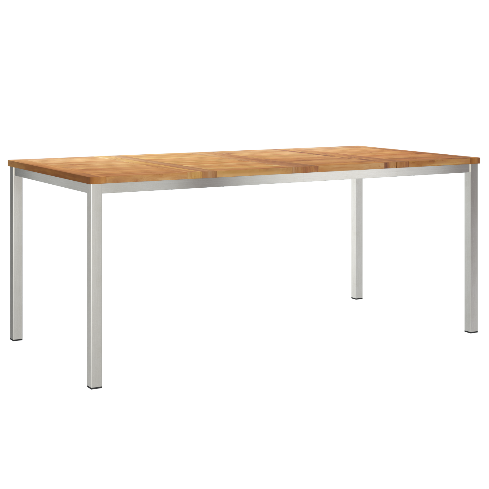 5 Deles Have Spisesæt i Solid Teak&&udendørs Spisebord 180x90x75 Cm Solid Teak - billede 5