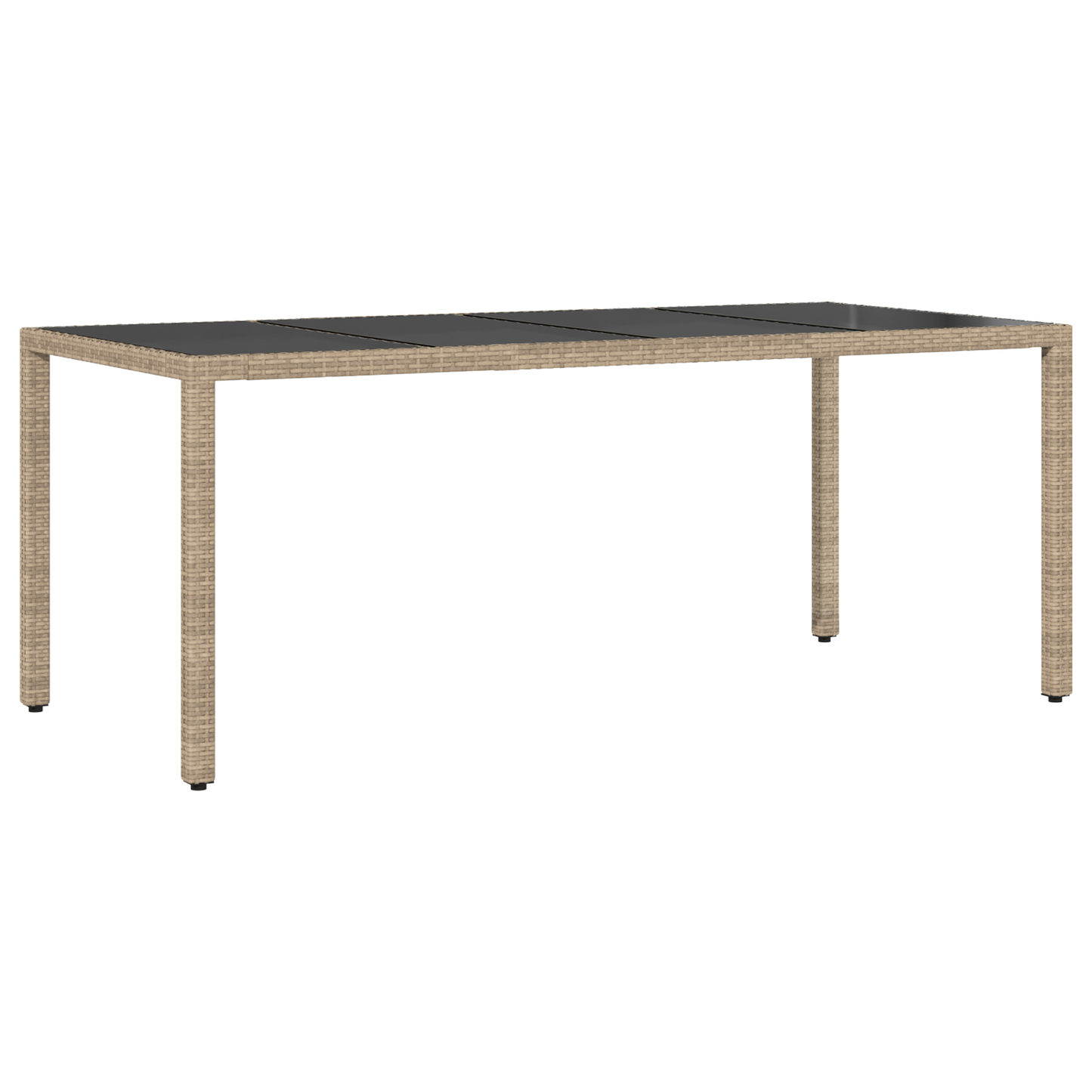 9 Delt Haven Spisesæt Med Puder Beige Poly Rattan