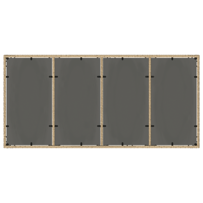 9 Delt Haven Spisesæt Med Puder Beige Poly Rattan