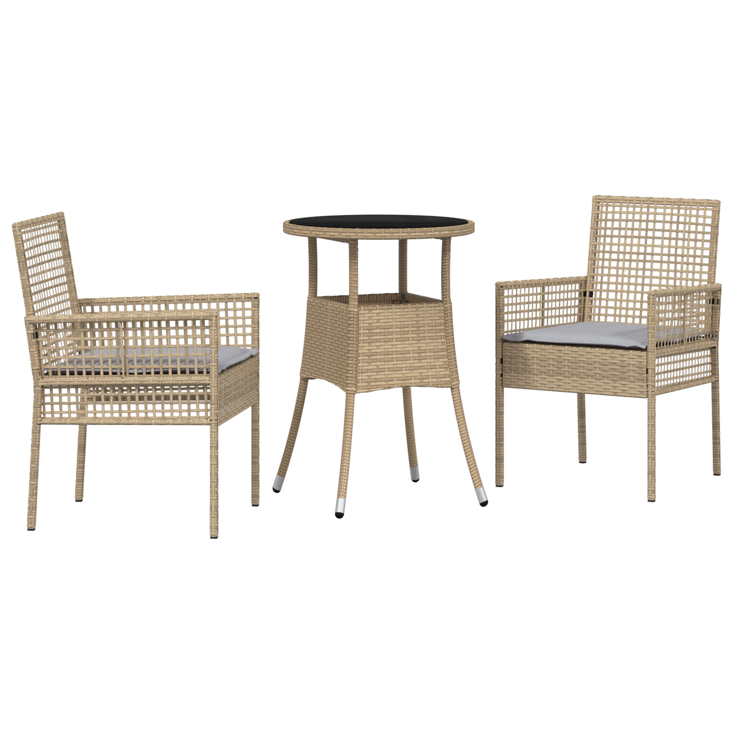 3-Delt Have Spisegruppe I Beige Poly Rattan