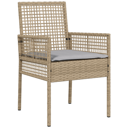 3-Delt Have Spisegruppe I Beige Poly Rattan