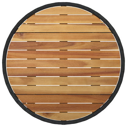 5 Delers Have Spisestel Sort Poly Rattan