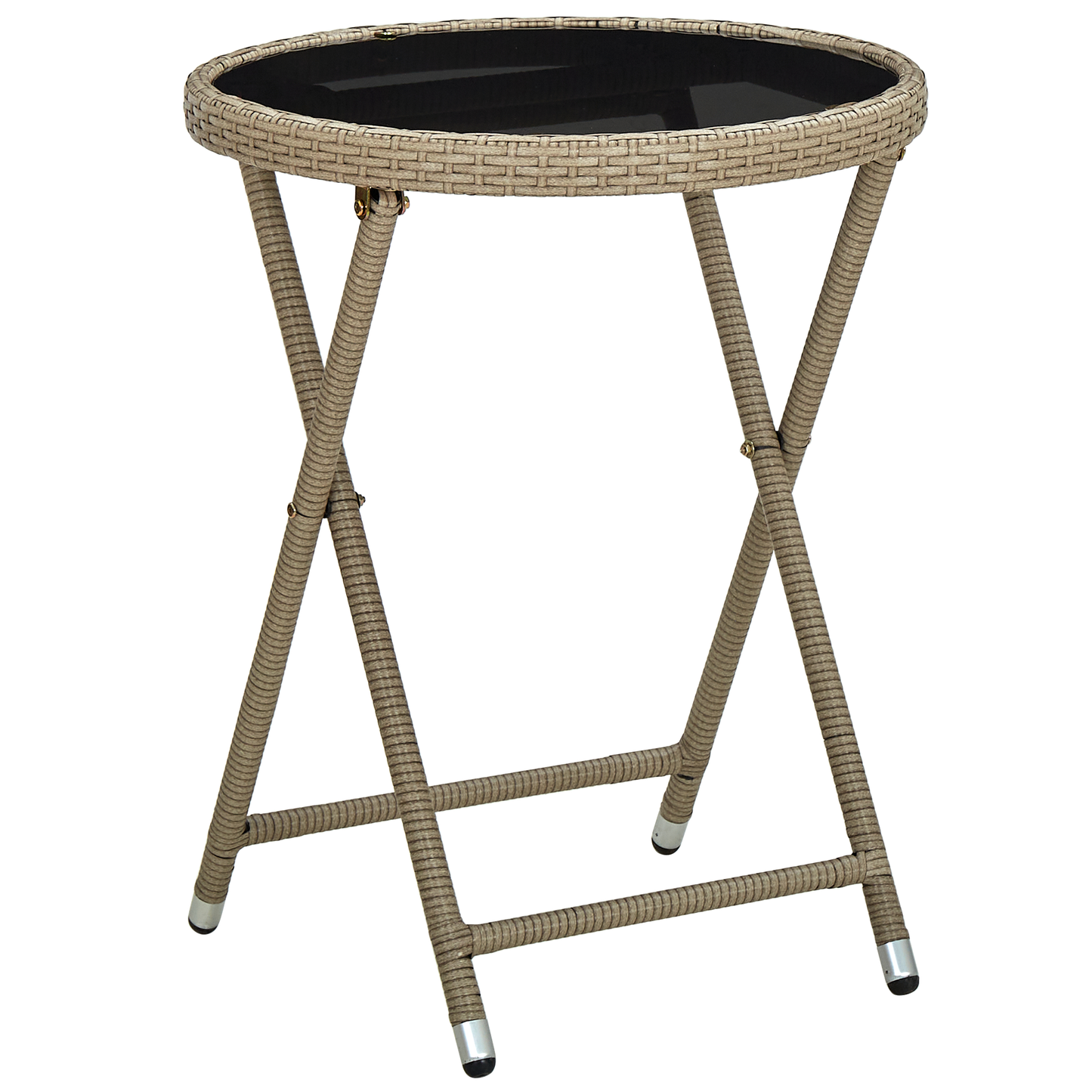3-Delt Have Bistro Sæt Med Puder Beige Poly Rattan