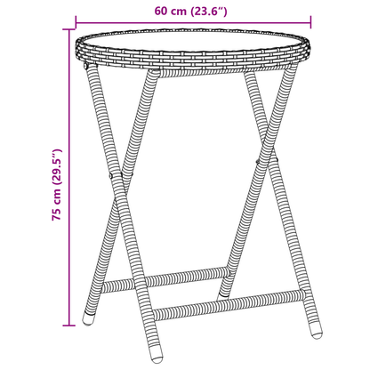 3-Delt Have Bistro Sæt Med Puder Beige Poly Rattan