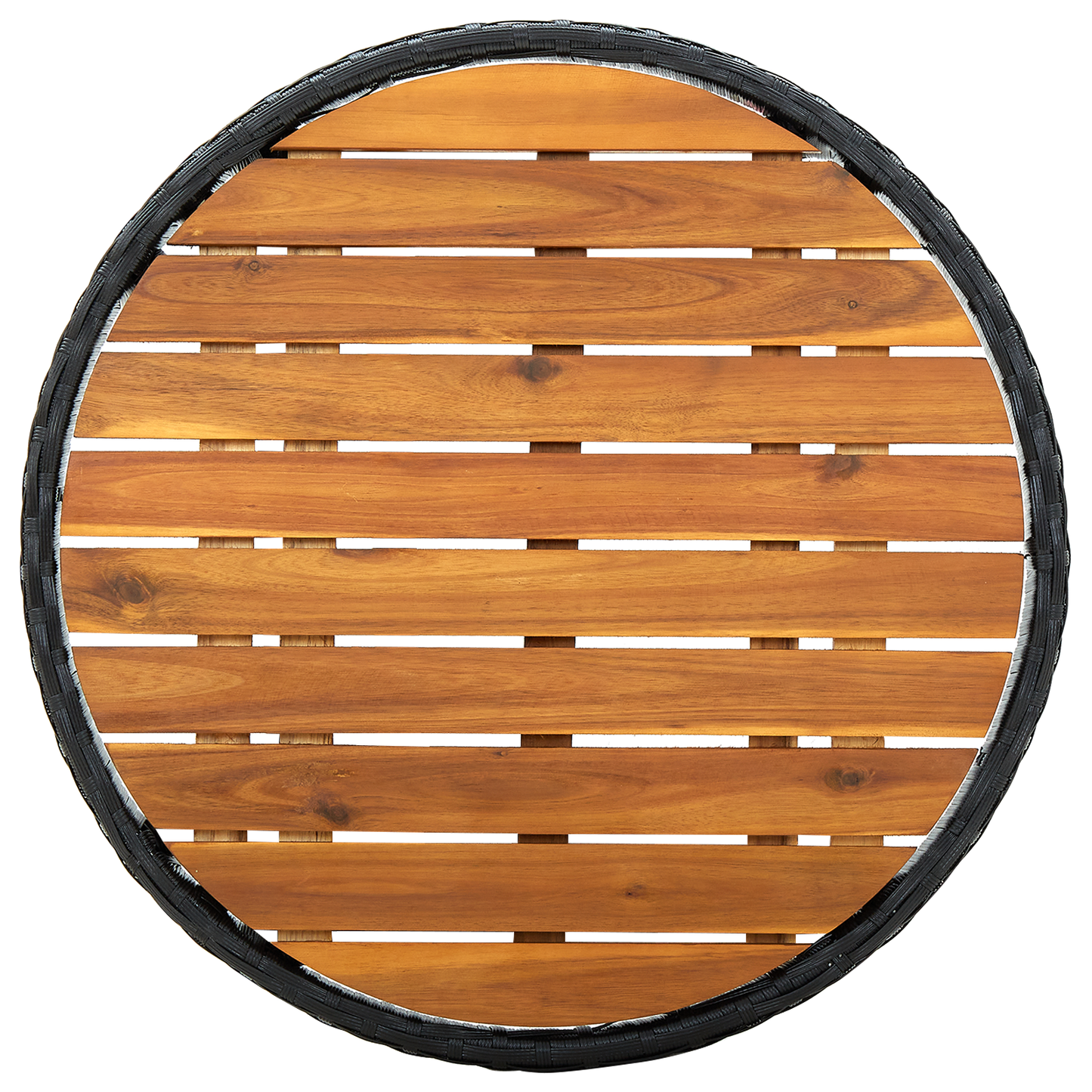 3 Stykker Have Bistro Sæt Med Puder Sort Poly Rattan